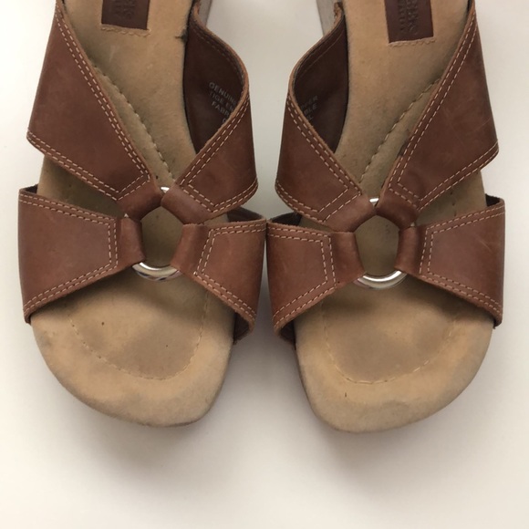 Cache Creek Leather clogs Sandals Size 7M - Picture 6 of 12